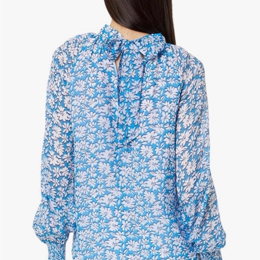 Lilly Pulitzer NWT Ellelynn in lunar beach palm beach petals - Picture 4 of 8